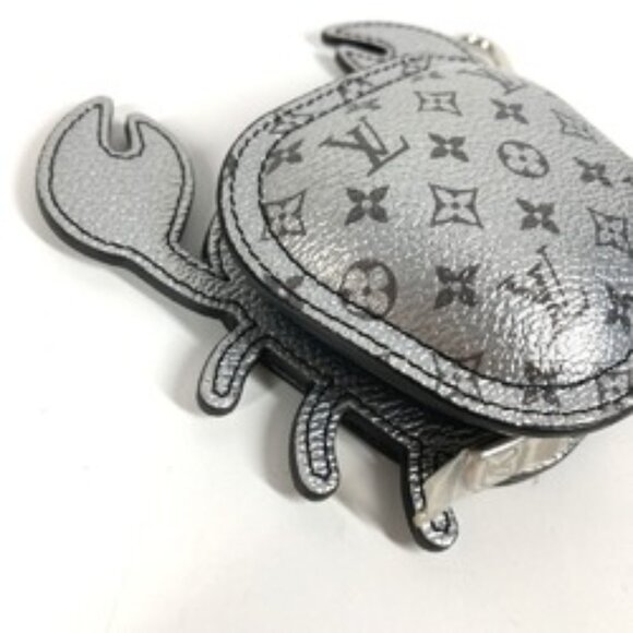 LOUIS VUITTON M02529 Monogram Club Crab Charm Wallet/Coin Case Pouch Key Holder - Picture 13 of 16